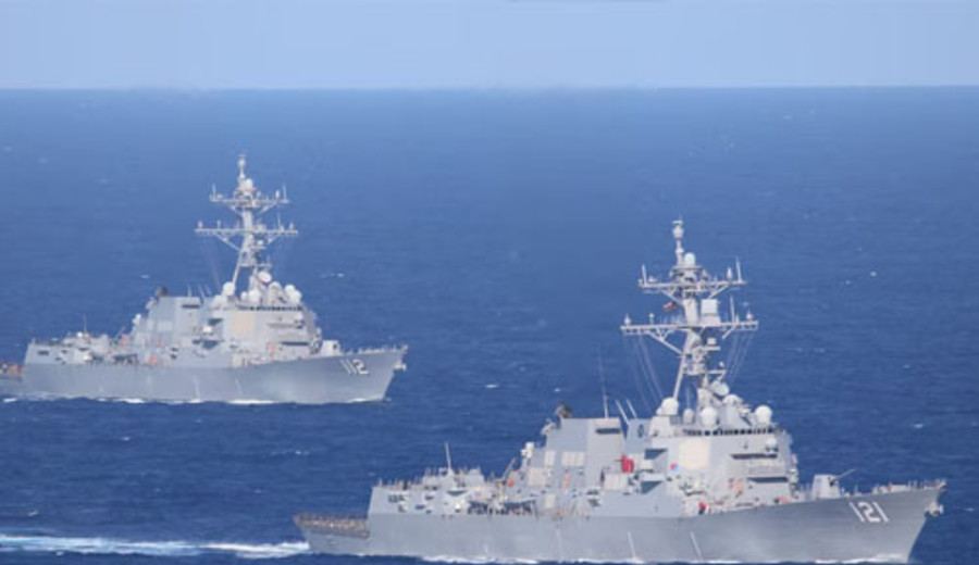 imagen de Dos buques de guerra de EEUU cruzaron el estrecho de Ormuz para iniciar la misión de desminado