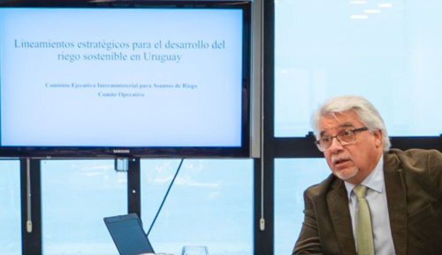 imagen de Aguerre: se prevé que las inversiones en riego cuenten con un componente de inversión privada promovida