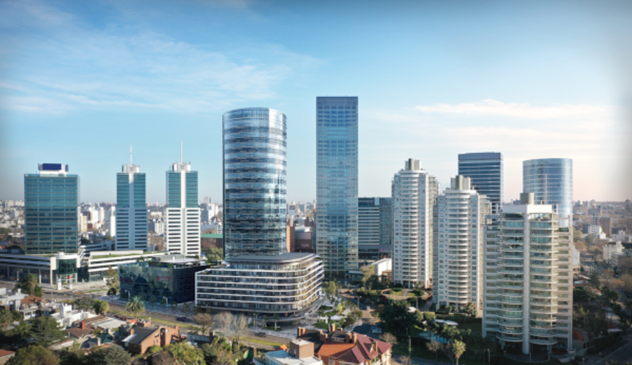 imagen de Cosmos, el megaproyecto de US$ 220 millones, transforma el mapa inmobiliario de Montevideo