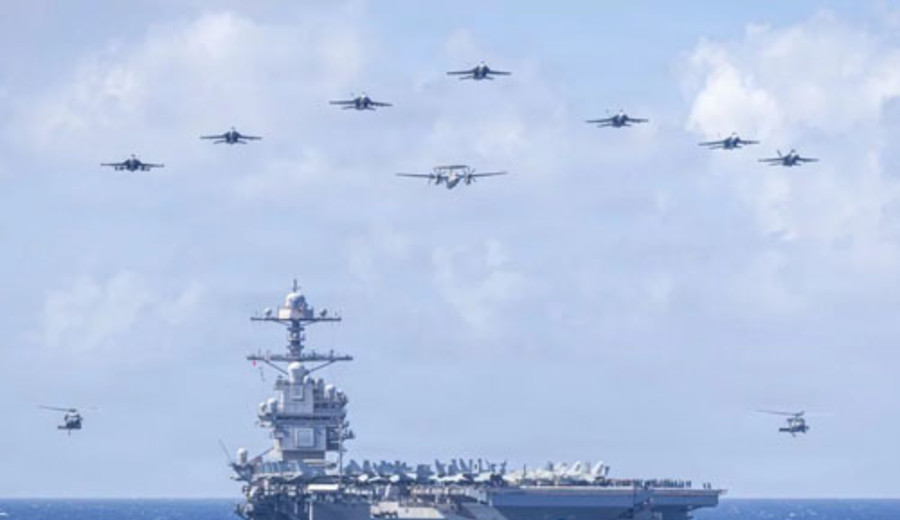 imagen de Portaaviones USS Gerald R. Ford de EE. UU. abandonará Medio Oriente en los próximos días, según un informe
