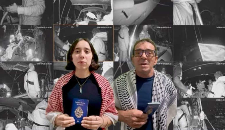 imagen de Jorge Vignolo y Daniela Lopes regresan a Uruguay tras ser retenidos en la Flotilla Global Sumud