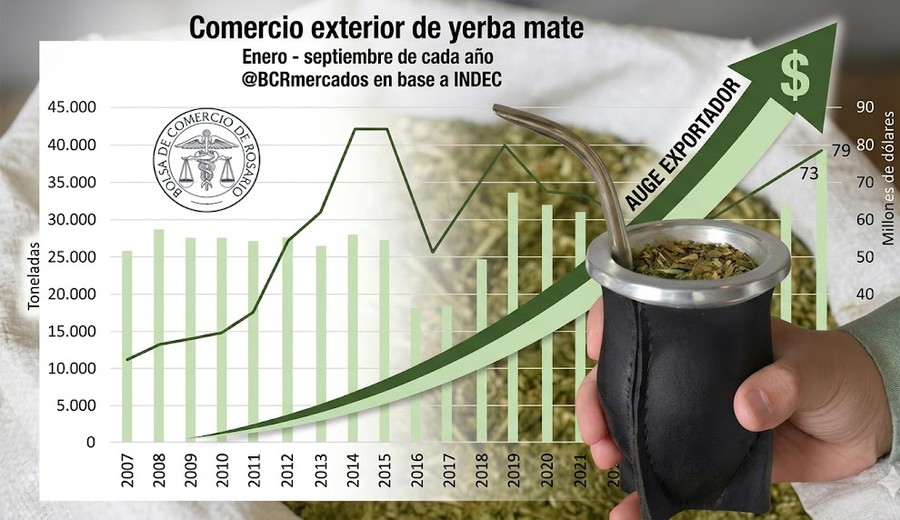 imagen de Argentina recuperó el liderazgo mundial en exportaciones de yerba mate tras siete años de dominio brasileño