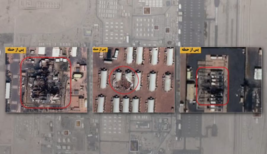 imagen de Irán impactó muchos más activos militares estadounidenses de lo que se informa, según imágenes satelitales