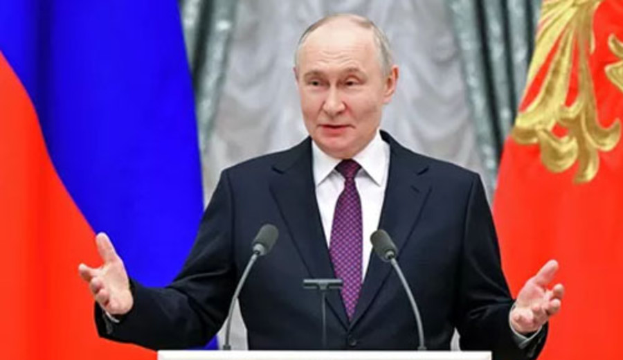 imagen de Putin: "La creencia ciega en la propia superioridad y el racismo traen terribles consecuencias"