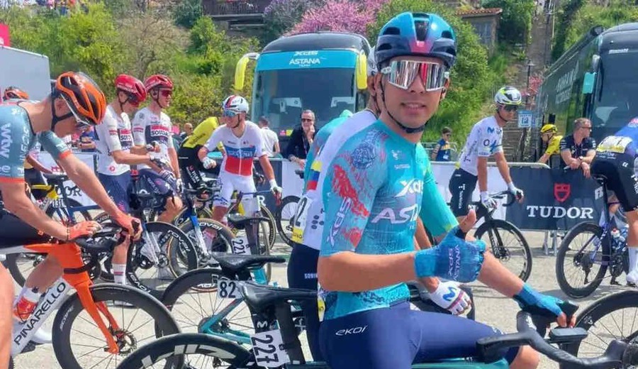 imagen de Thomas Silva volvió a ser protagonista en el Giro: más de 90 kilómetros en fuga y podio en una etapa épica