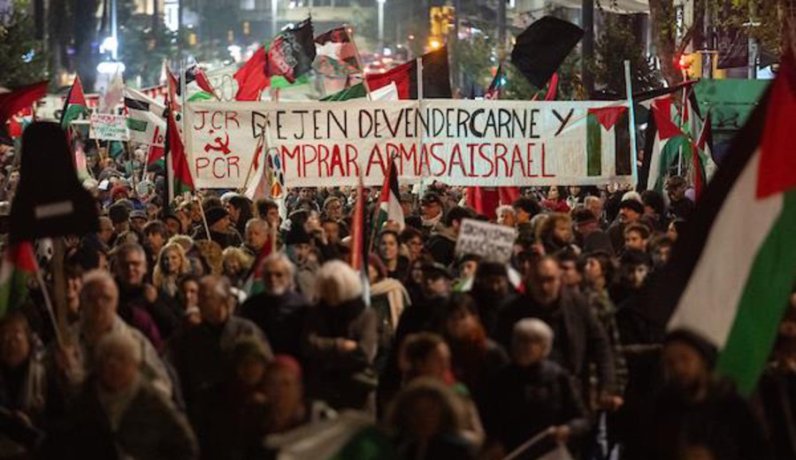 imagen de Marcha contra el genocidio en Palestina plantea al gobierno que “tome postura decidida de condena”