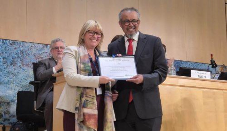 imagen de Uruguay distinguido por la Organización Mundial de la Salud con el Premio Mundial Sin Tabaco