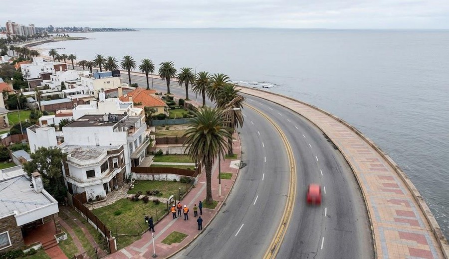 imagen de Comenzaron las obras en la curva de Punta Gorda y habrá desvíos durante cinco meses