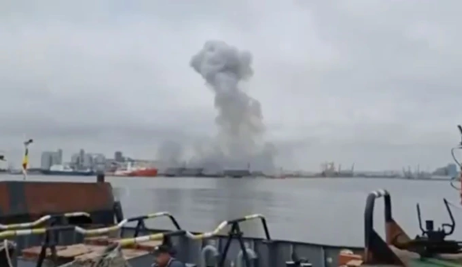 imagen de Dron ucraniano explota en puerto rumano tras interferencia rusa