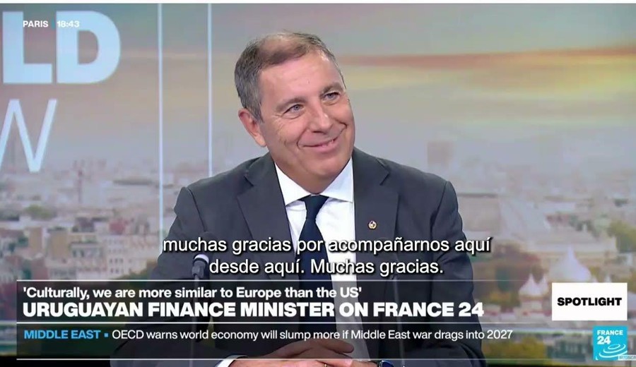 imagen de Oddone en Francia: Acuerdo comercial con la UE es una “oportunidad extraordinaria” para la economía uruguaya