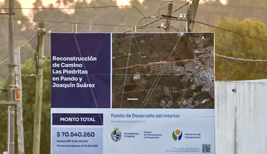 imagen de Pando: Gobierno de Canelones inauguró obras viales con una inversión de $ 70.540.260