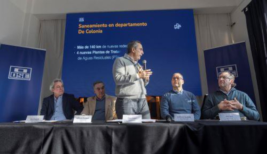 imagen de Con la presencia del presidente Orsi, OSE anunció obas de saneamiento en Colonia por más de 90 millones de dólares
