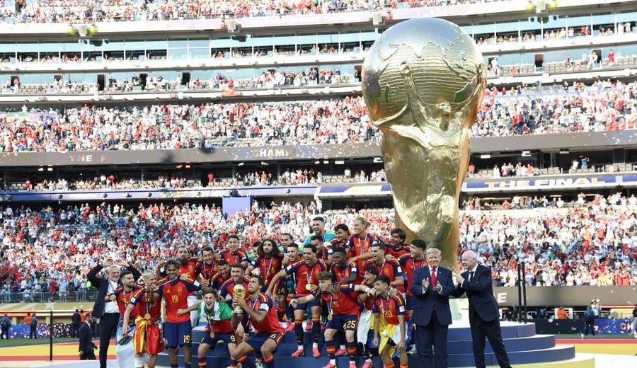 imagen de Donald Trump fue abucheado en la final España – Argentina