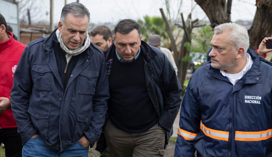 imagen de Orsi recorrió zonas afectadas por el temporal en Salto