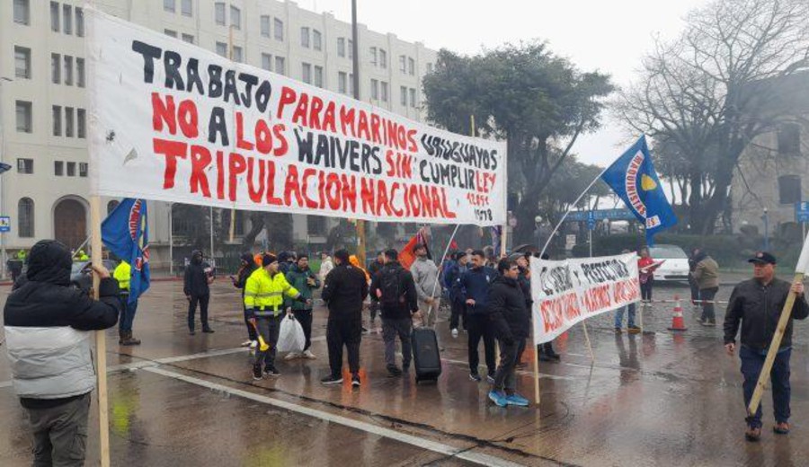 imagen de Puerto de Montevideo: Intergremial Marítima se moviliza en protesta por pérdida de empleo y "competencia desleal"
