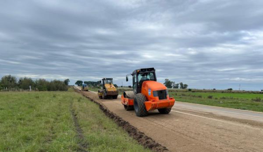 imagen de Avanzan las obras de infraestructura vial en Ruta 12, entre Tala y San Ramón