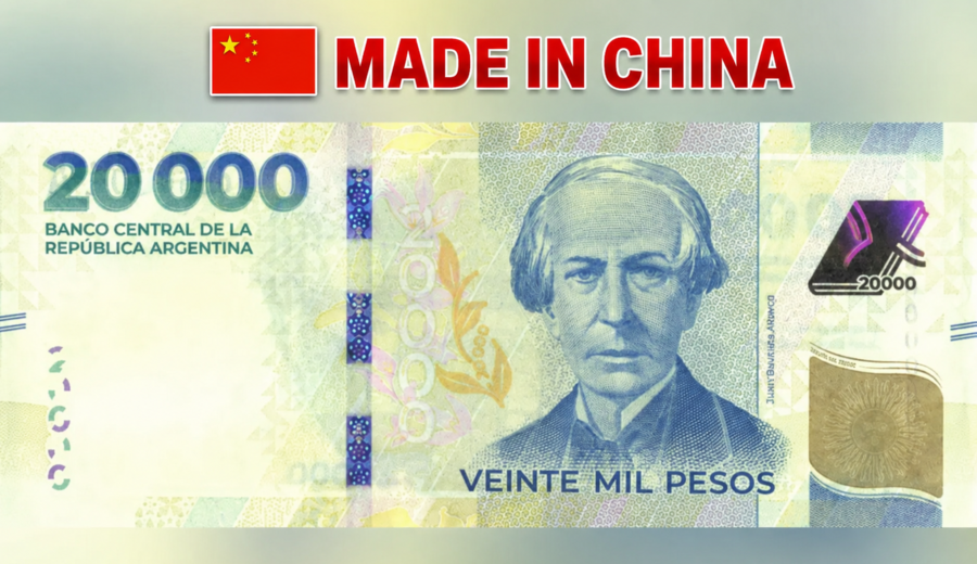 imagen de El BCRA preadjudicó a una empresa china 400 millones de billetes de $20.000