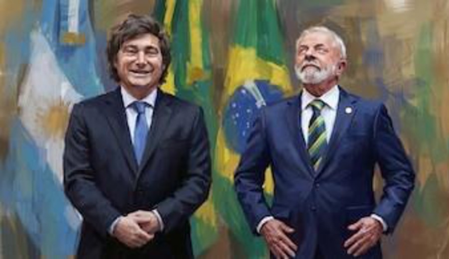 imagen de Milei viaja a Brasil para respaldar la campaña de Flávio Bolsonaro y Lula da Silva espera que no cruce una “línea roja”