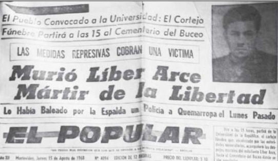 imagen de A 58 años del asesinato de Líber Arce: Día de los Mártires Estudiantiles