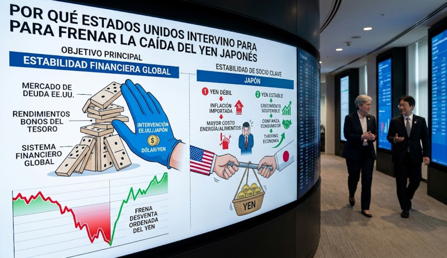imagen de Por qué Estados Unidos intervino para frenar la caída del yen japonés