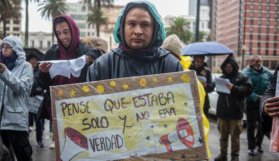 imagen de "No pedimos caridad, exigimos justicia": personas en situación de calle marcharon contra el abandono