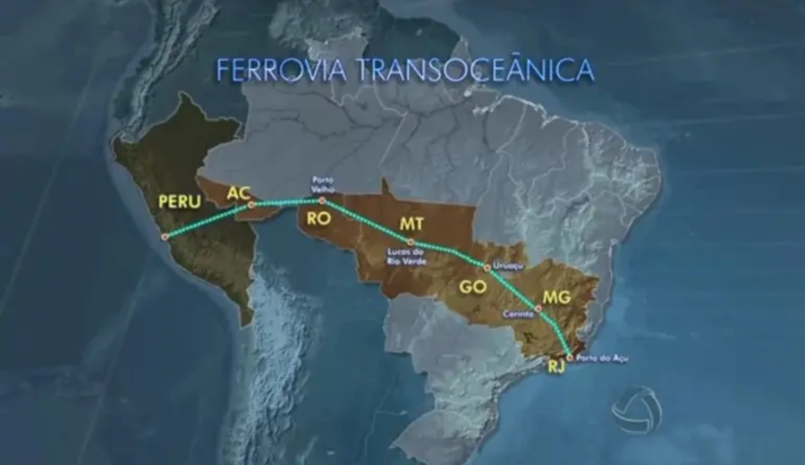 imagen de Brasil y China estudian un ferrocarril bioceánico hacia el puerto peruano de Chancay