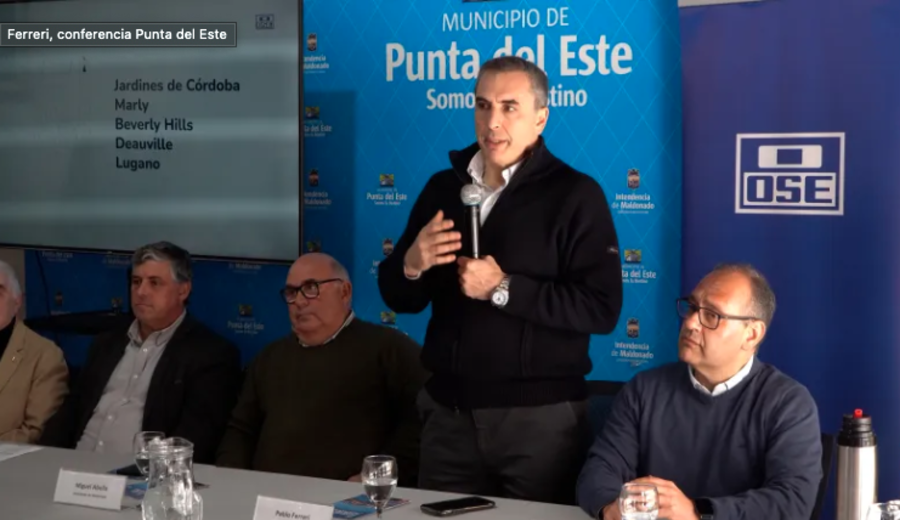 imagen de OSE anuncia nuevas obras de saneamiento en Maldonado y Punta del Este