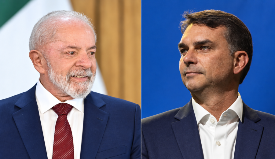 imagen de Lula y Flávio Bolsonaro empatan con 41% en una eventual segunda vuelta