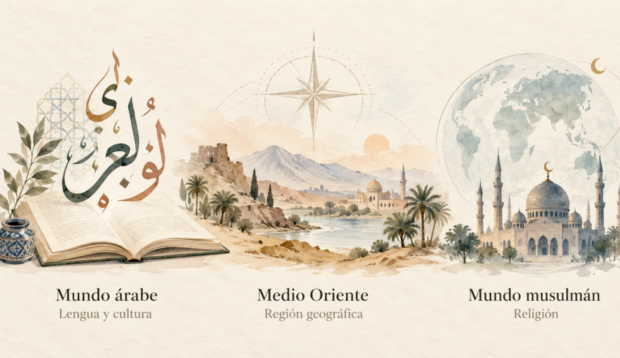 imagen de Mundo árabe, Medio Oriente y mundo musulmán: tres conceptos que no significan lo mismo
