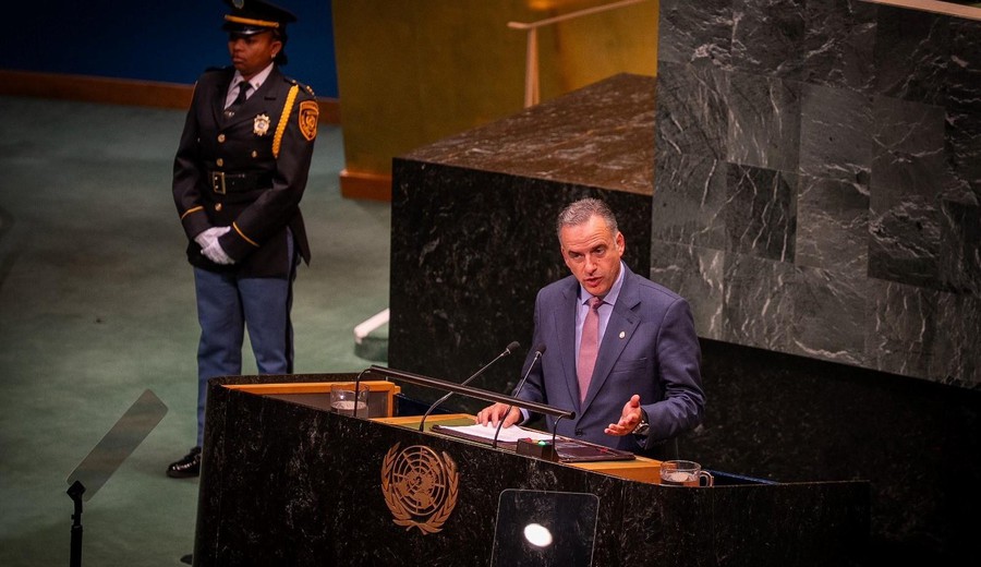 imagen de Orsi en la Asamblea General de la ONU: “No concebimos la paz simplemente como la ausencia de guerra”