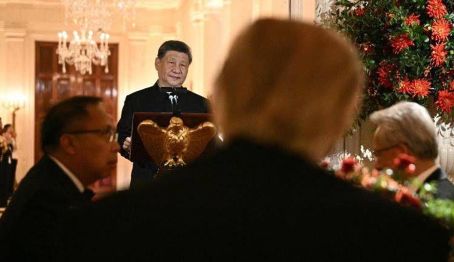imagen de Xi, en la cena de Estado de Trump tras la cumbre: "Un nuevo modelo de convivencia, la historia no se detiene"