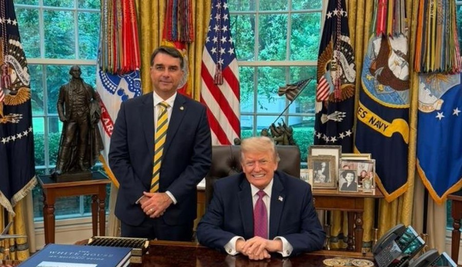 imagen de Trump apuesta a la victoria de Flávio Bolsonaro para consolidar su agenda geopolítica en América Latina