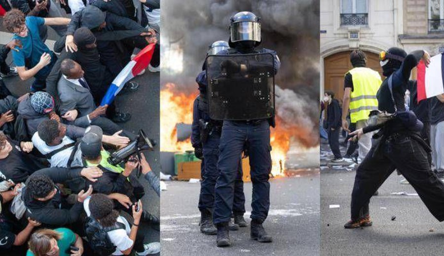 imagen de Estudiantes en las calles de toda Francia: decenas de miles protestan y hay enfrentamientos en París